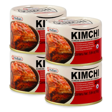 Kjøp A+ HoSan Kimchi Korean Style Pickled Cabbage, 4x160g på nett - Fodda.no Asiatiske nettbutikk