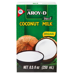 Kjøp Aroy-D Coconut Milk Original, 250ml på nett - Fodda.no Asiatiske nettbutikk