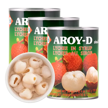 Kjøp Aroy-D Lychee In Syrup, 3x565g på nett - Fodda.no Asiatiske nettbutikk