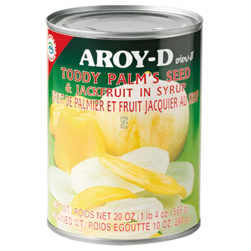 Kjøp Aroy-D Toddy Palm’s Seed & Jackfruit in Syrup, 565g på nett - Fodda.no Asiatiske nettbutikk