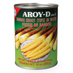 Kjøp Aroy-d Bamboo Shoot Tips In Water, 540g på nett - Fodda.no Asiatiske nettbutikk