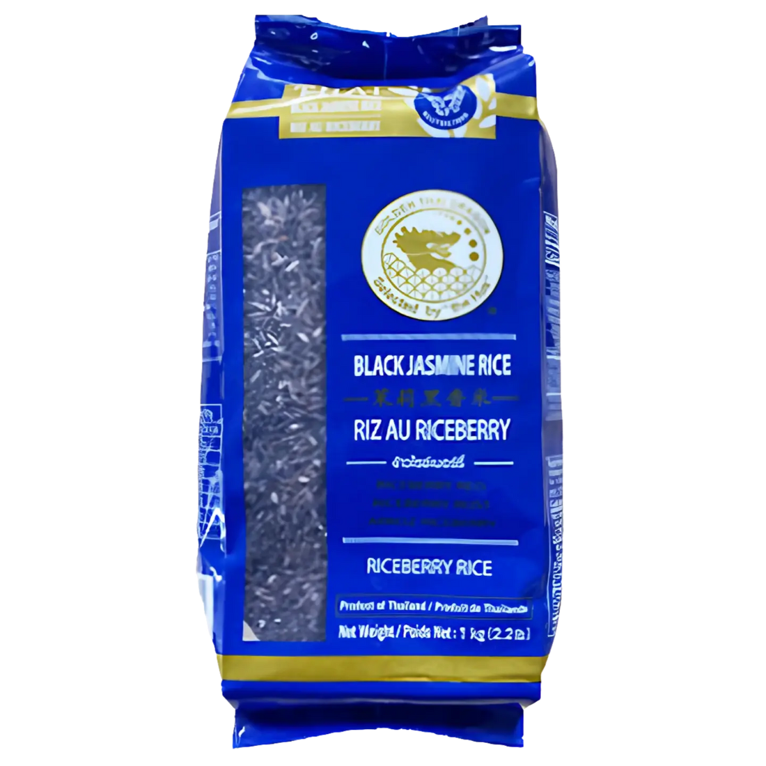 Kjøp Black Jasmine Riceberry - Golden Thai Dragon, 1kg på nett - Fodda.no Asiatiske nettbutikk