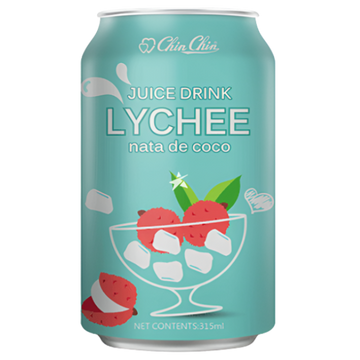Kjøp Chin Chin Lychee Juice Drink with Nata de Coco, 315ml på nett - Fodda.no Asiatiske nettbutikk