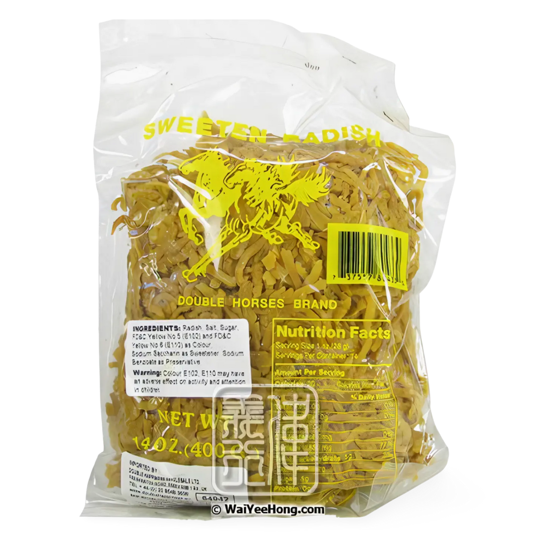 Kjøp DOUBLE HORSES Sweetened Radish (Strip), 400g på nett - Fodda.no Asiatiske nettbutikk