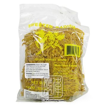Kjøp DOUBLE HORSES Sweetened Radish (Strip), 400g på nett - Fodda.no Asiatiske nettbutikk