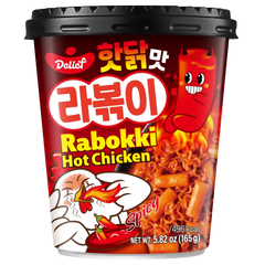 Kjøp Delief Rabokki Hot Chicken Spicy Flavour Cup, 165g på nett - Fodda.no Asiatiske nettbutikk