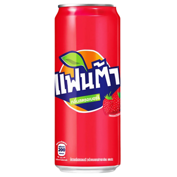 Kjøp Fanta Strawberry Flavour (Thailand), 325ml på nett - Fodda.no Asiatiske nettbutikk