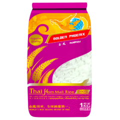 Kjøp Golden Phoenix Thai Hom Mali Rice (Jasmine rice), 1kg på nett - Fodda.no Asiatiske nettbutikk