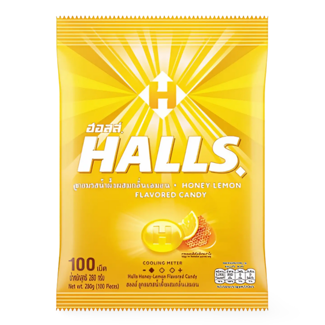 Kjøp Halls Honey-Lemon Flavored Candy 100pcs, 280g på nett - Fodda.no Asiatiske nettbutikk