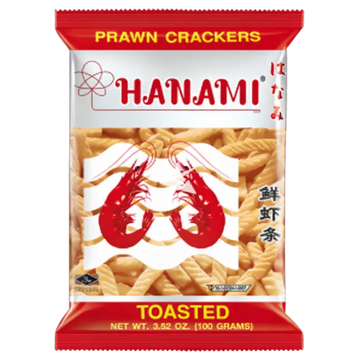 Kjøp Hanami Prawn Crackers Toasted, 100g på nett - Fodda.no Asiatiske nettbutikk