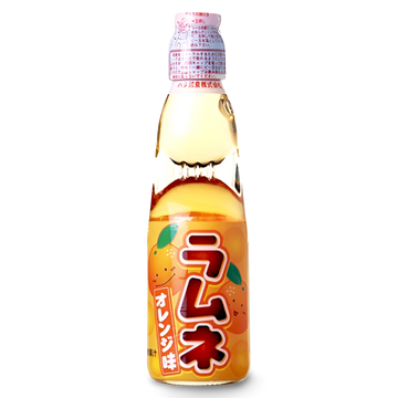 Kjøp Hata Ramune Orange Soda, 200ml på nett - Fodda.no Asiatiske nettbutikk