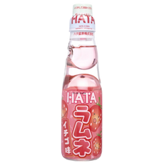 Kjøp Hatakosen Strawberry Ramune Japanese Soda, 200ml på nett - Fodda.no Asiatiske nettbutikk