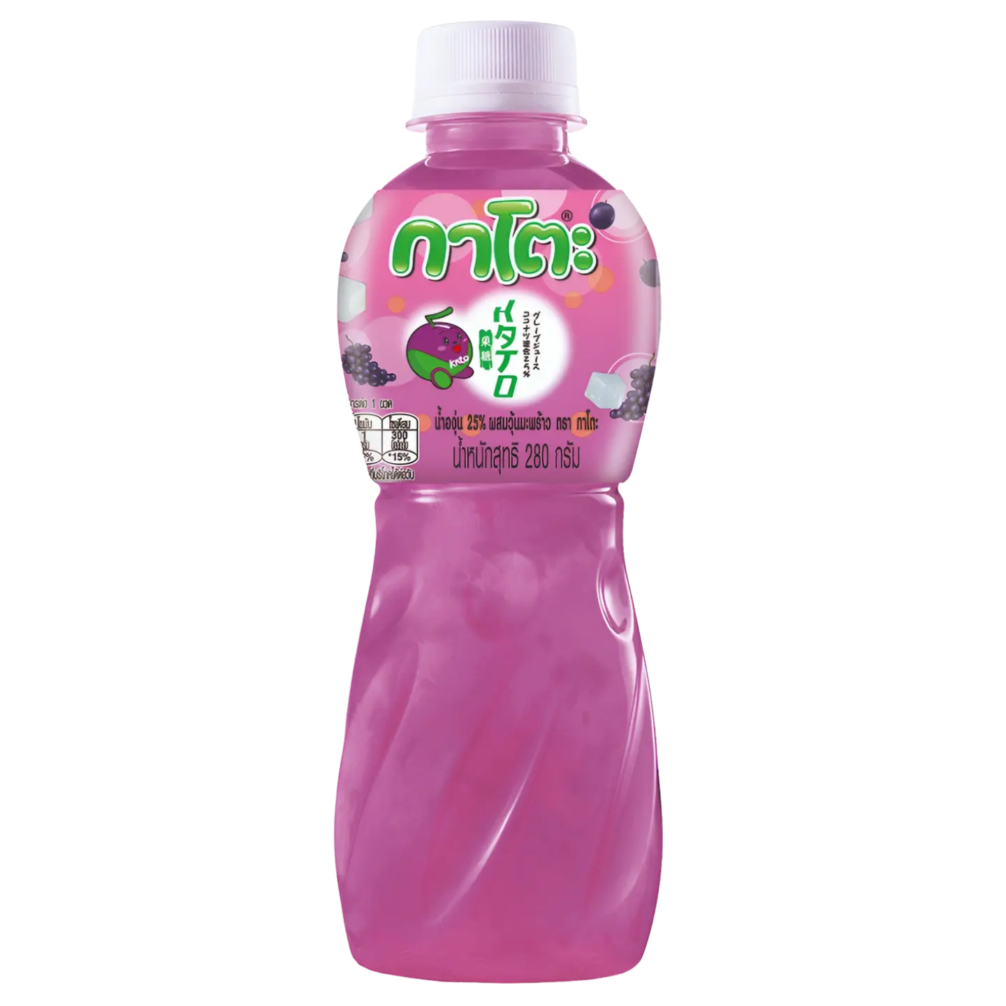 Kjøp Kato Grape Juice with Nata De Coco, 280ml på nett - Fodda.no Asiatiske nettbutikk