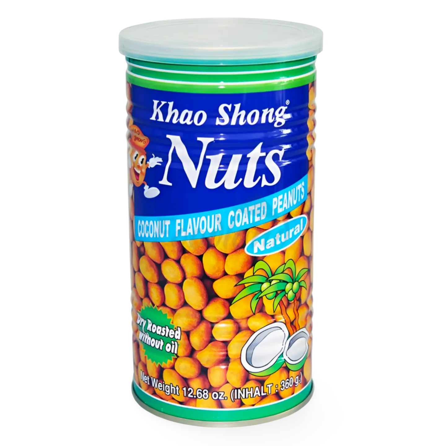 Kjøp Khao Shong Crisp Nuts Coconut Flavour Coated Peanuts, 360g på nett - Fodda.no Asiatiske nettbutikk