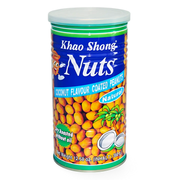Kjøp Khao Shong Crisp Nuts Coconut Flavour Coated Peanuts, 360g på nett - Fodda.no Asiatiske nettbutikk