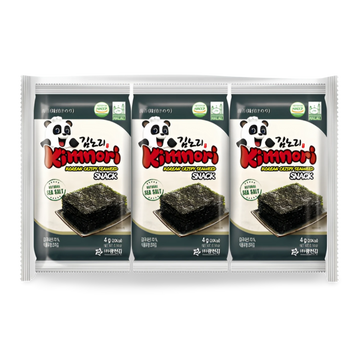 Kjøp Kimnori Korean Crispy Seaweed Sea Salt Snack, 3x4g på nett - Fodda.no Asiatiske nettbutikk