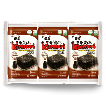 Kjøp Kimnori Seasoned Seaweed Teriyaki, 3x4g (12g) på nett - Fodda.no Asiatiske nettbutikk