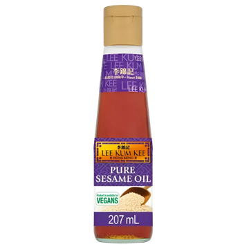 Kjøp 100% Pure Sesame Oil - Lee Kum Kee, 207ml - Fodda.no Asiatisk Nettbutikk - Rask levering i hele Norge