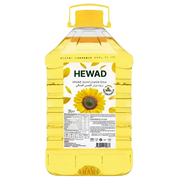 Kjøp 100% Solsikkeolje - HEWAD, 5L - Fodda.no Asiatisk Nettbutikk - Rask levering i hele Norge