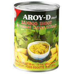 Kjøp Bamboo Shoot In Yanang Leaves Extract - Aroy-D, 540g - Fodda.no Asiatisk Nettbutikk - Rask levering i hele Norge