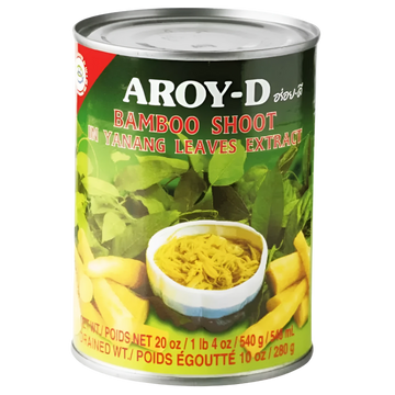 Kjøp Bamboo Shoot In Yanang Leaves Extract - Aroy-D, 540g - Fodda.no Asiatisk Nettbutikk - Rask levering i hele Norge
