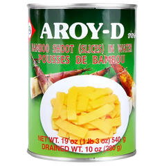 Kjøp Bamboo Shoot (Slices) In Water - Aroy-D, 540g - Fodda.no Asiatisk Nettbutikk - Rask levering i hele Norge