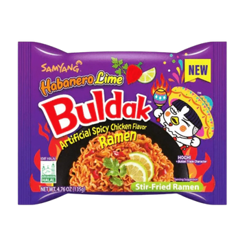 Kjøp Buldak Habanero Lime Hot Chicken Flavor Ramen - Samyang , 135g - Fodda.no Asiatisk Nettbutikk - Rask levering i hele Norge