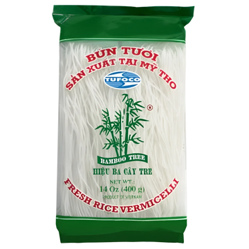 Kjøp Fresh Rice Vermicelli - Tufoco, 400g - Fodda.no Asiatisk Nettbutikk - Rask levering i hele Norge