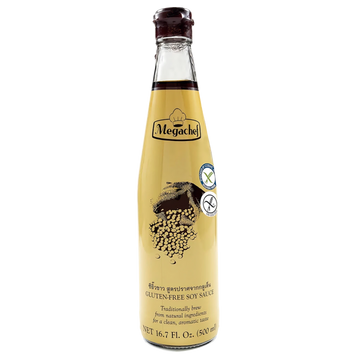 Kjøp Gluten-Free Soy Sauce - Megachef, 500ml - Fodda.no Asiatisk Nettbutikk - Rask levering i hele Norge
