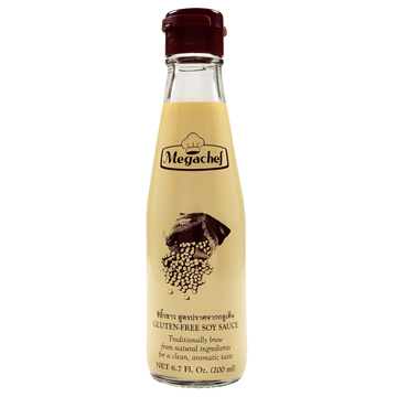 Kjøp Glutenfri Soyasaus - Megachef, 200ml - Fodda.no Asiatisk Nettbutikk - Rask levering i hele Norge