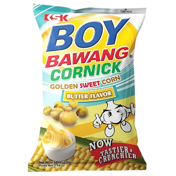 Kjøp Golden Sweet Corn Butter Flavor - Boy Bawang Cornick, 100g - Fodda.no Asiatisk Nettbutikk - Rask levering i hele Norge