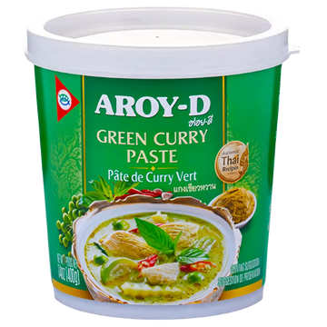 Kjøp Green Curry Paste - Aroy-D, 400g - Fodda.no Asiatisk Nettbutikk - Rask levering i hele Norge