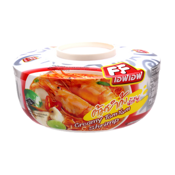 Kjøp Instant Cup Noodle Creamy Tom Yum Shrimp Flavour - FF, 60g - Fodda.no Asiatisk Nettbutikk - Rask levering i hele Norge
