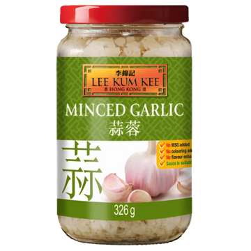 Kjøp Minced Garlic - Lee Kum Kee, 326g - Fodda.no Asiatisk Nettbutikk - Rask levering i hele Norge
