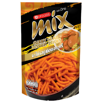 Kjøp Mix Crab Curry Biscuit Sticks - VFoods, 60g - Fodda.no Asiatisk Nettbutikk - Rask levering i hele Norge