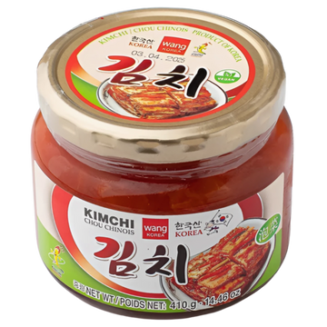 Kjøp Napa Kål Kimchi i Glassflaske - WANG, 410g - Fodda.no Asiatisk Nettbutikk - Rask levering i hele Norge