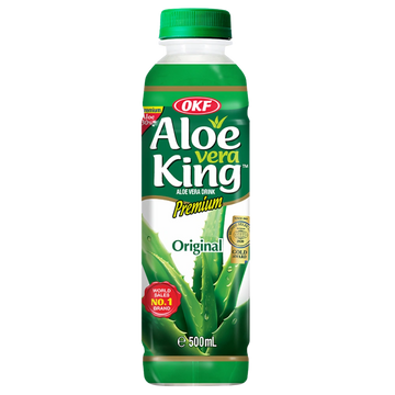 Kjøp OKF Premium Aloe Vera Drink Original, 500ml på nett - Fodda.no Asiatisk Nettbutikk - Rask levering i hele Norge