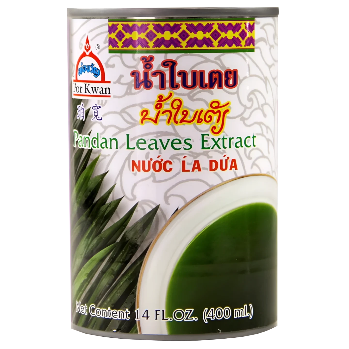 Kjøp Pandan Leaves Extract - Por Kwan, 400ml - Fodda.no Asiatisk Nettbutikk - Rask levering i hele Norge