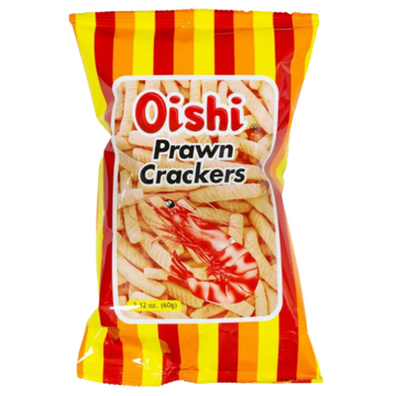 Kjøp Pawn Crackers - Oishi, 60g - Fodda.no Asiatisk Nettbutikk - Rask levering i hele Norge