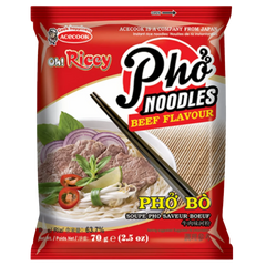 Kjøp Pho Noodle Beef Flavour - Oh! Ricey, 70g - Fodda.no Asiatisk Nettbutikk - Rask levering i hele Norge