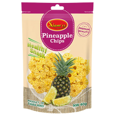Kjøp Pineapple Chips - Siam’s, 40g - Fodda.no Asiatisk Nettbutikk - Rask levering i hele Norge
