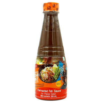 Kjøp Plara Fermented Fish Sauce for Papaya Salad - Zab Mike, 350ml - Fodda.no Asiatisk Nettbutikk - Rask levering i hele Norge