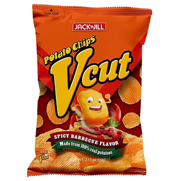 Kjøp Potato Chips Spicy BBQ - Vcut, 60g - Fodda.no Asiatisk Nettbutikk - Rask levering i hele Norge
