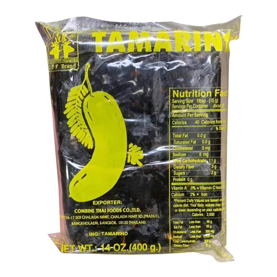 Kjøp Pure Tamarind without Seeds - C.T.F, 400g - Fodda.no Asiatisk Nettbutikk - Rask levering i hele Norge
