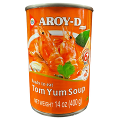 Kjøp Ready To Eat Tom Yum Soup - Aroy-D, 400g - Fodda.no Asiatisk Nettbutikk - Rask levering i hele Norge