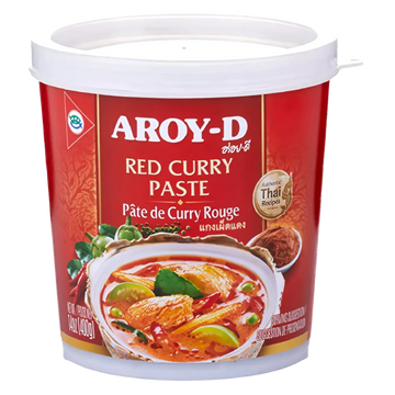 Kjøp Red Curry Paste - Aroy-D, 400g - Fodda.no Asiatisk Nettbutikk - Rask levering i hele Norge