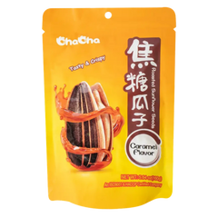 Kjøp Roasted Sunflower Seeds Caramel Flavour - ChaCha, 160g - Fodda.no Asiatisk Nettbutikk - Rask levering i hele Norge