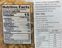 Kjøp Salt Radish Stripped - Three Deer Brand, 400g - Fodda.no Asiatisk Nettbutikk - Rask levering i hele Norge