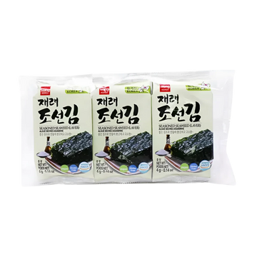 Kjøp Seasoned Seaweed (Laver) - Wang, 3x4g - Fodda.no Asiatisk Nettbutikk - Rask levering i hele Norge
