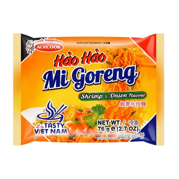 Kjøp Shrimp & Onion Flavour - Hao Hao, 76g - Fodda.no Asiatisk Nettbutikk - Rask levering i hele Norge